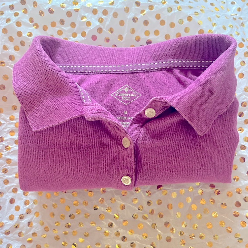 Stand Out! Plum Purple St. John’s Bay Polo - School Approved